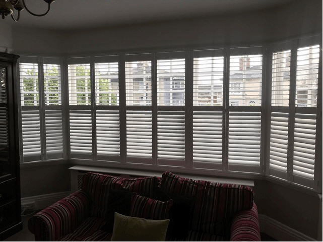 The same bay with louvres adjusted for privacy